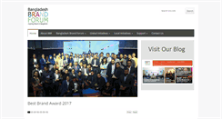 Desktop Screenshot of bangladeshbrandforum.com